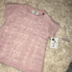Light pink sweater dress